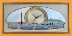Часы с панорамным видом Дворцовая площадь (30*70 см)