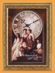 Часы с панорамным видом Николай II семья (20*30 см)