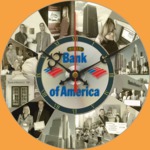 Часы Bank of America (круглые, диаметр 40 см)