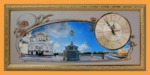 Часы с панорамным видом Храм Христа Спасителя (30*70 см)