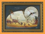 Часы с панорамным видом Москва 1147 год горизонтальный (20*30 см)