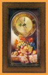 Часы Натюрморт (картина под стеклом, 30*50 см)