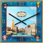 Часы Венеция (печать на стекле, 50*50 см)