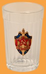 Стакан Гранёный с гербом КГБ (Комитет Государственной Безопасности)