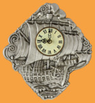 Часы Парусник (серебро, керамика)