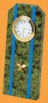 Часы настольные Погон - Майор ВВС, ВДВ (змеевик, Военно-Воздушные Силы, Воздушно-Десантные Войска)
