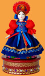 Музыкальный сувенир Сударыня (в синем платье)