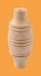 Ручка боковая Купеческая Стандарт для самовара длиной 75 мм (деревянная, натуральный цвет)