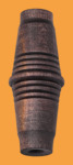 Ручка боковая Барская Чёрная для самовара длиной 75 мм (деревянная)