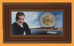 Часы с панорамным видом Президент Медведев 1 циферблат (31*52 см)