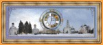 Часы с панорамным видом Сергиев Посад 1 циферблат (31*64 см)